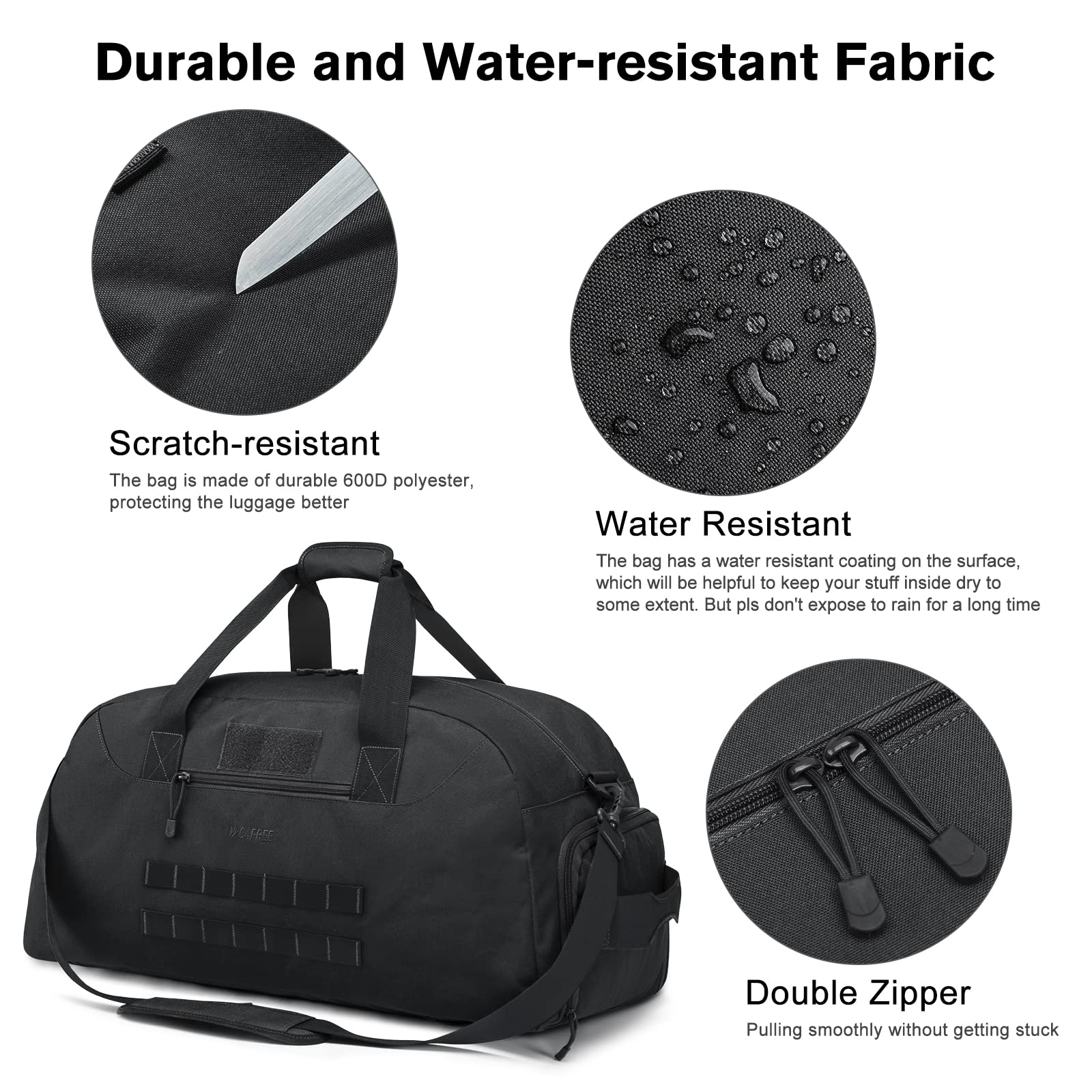 G4Free - G4Free 70L Large Duffle Bag Men Sports Gym Backpack -TN22B146B