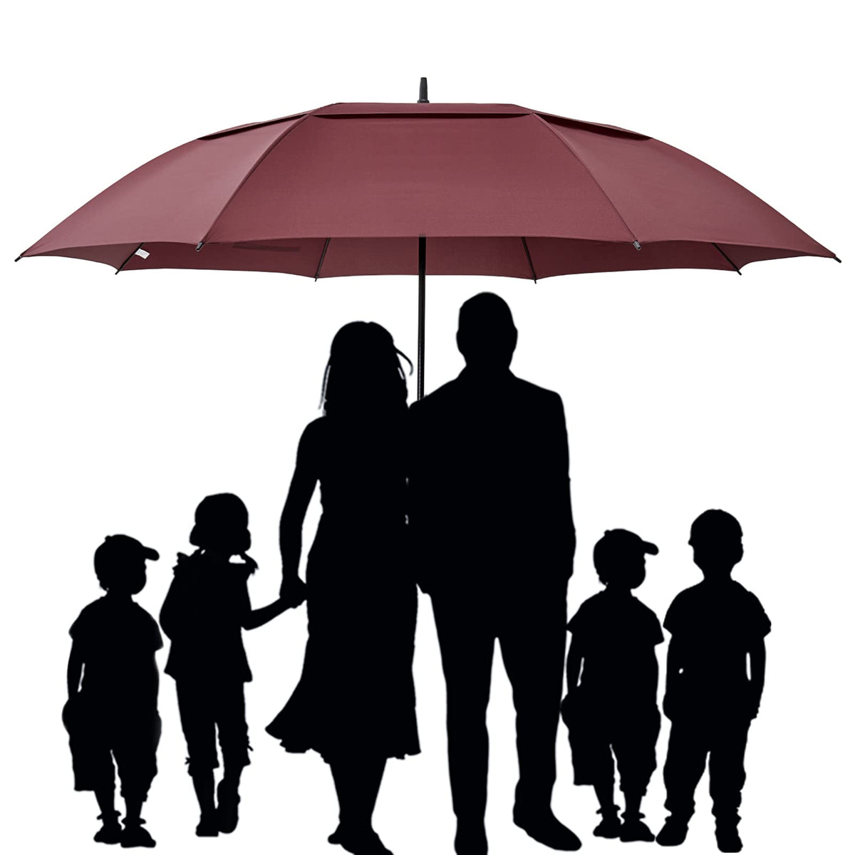 G4Free - G4Free 72 Inch Huge Double Canopy Vented Windproof Stick Umbrellas -D02V716A