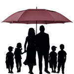 G4Free - G4Free 72 Inch Huge Double Canopy Vented Windproof Stick Umbrellas -D02V716A