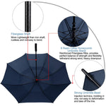G4Free - G4Free 72 Inch Huge Double Canopy Vented Windproof Stick Umbrellas -D02V716A