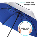 G4Free - G4Free 72 Inch Oversized Vented Double Canopy Umbrella for Family -D02V757A