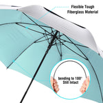G4Free - G4Free 72 Inch Oversized Vented Double Canopy Umbrella for Family -D02V757A