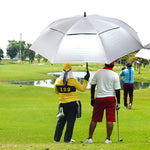 G4Free - G4Free 72 Inch Oversized Vented Double Canopy Umbrella for Family -D02V757A