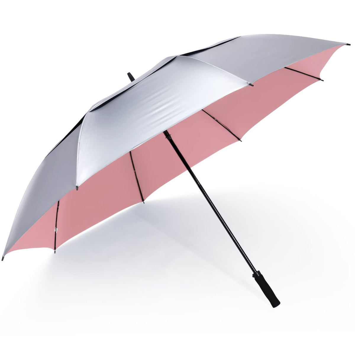 G4Free - G4Free 72 Inch Oversized Vented Double Canopy Umbrella for Family -D02V757C