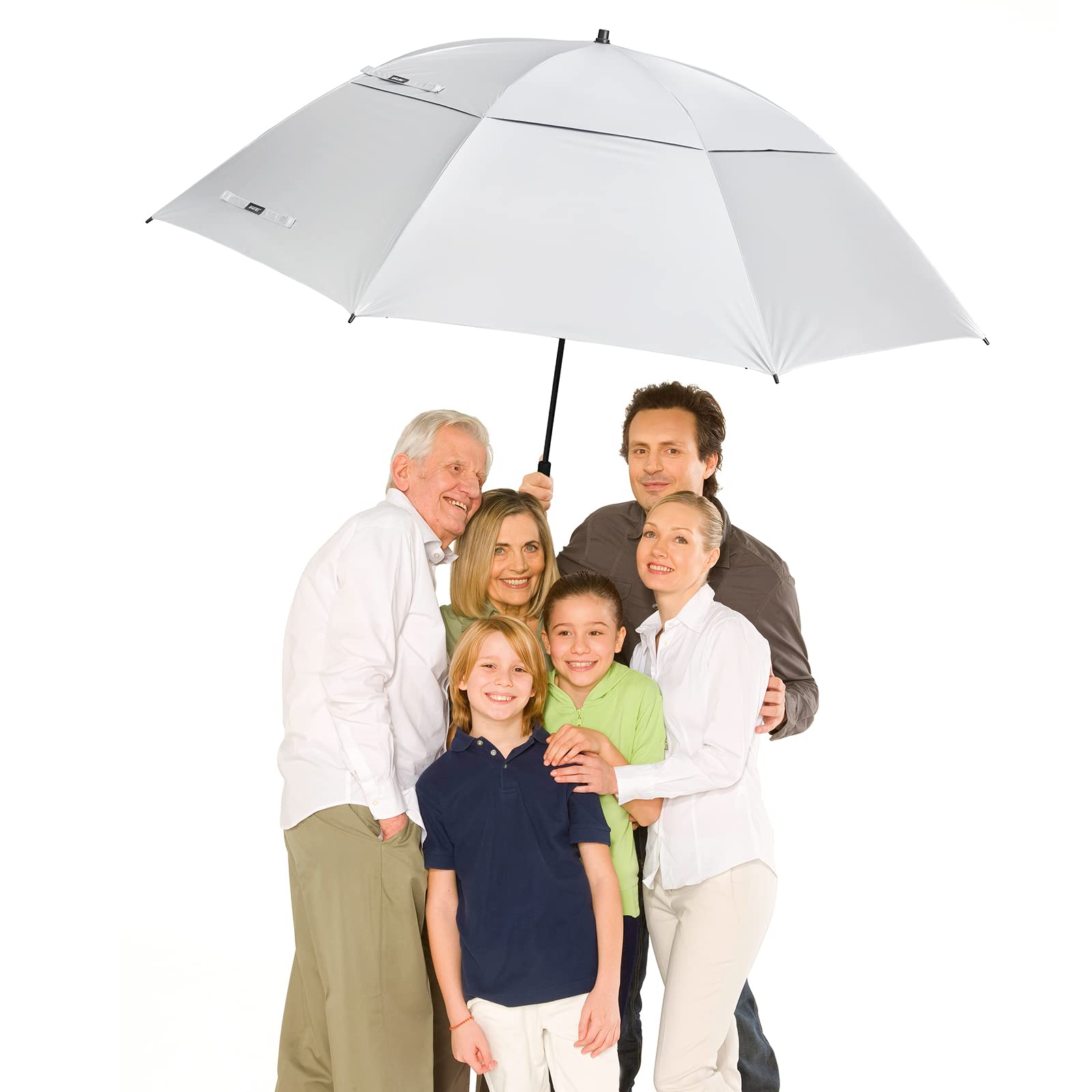 G4Free - G4Free 80 Inch 6.6 Ft Double Canopy Vented Windproof Stick Family Umbrella -TN21A013A