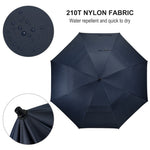 G4Free - G4Free 80 Inch 6.6 Ft Double Canopy Vented Windproof Stick Family Umbrella -TN21A013A