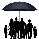 G4Free - G4Free 80 Inch 6.6 Ft Double Canopy Vented Windproof Stick Family Umbrella -TN21A013A
