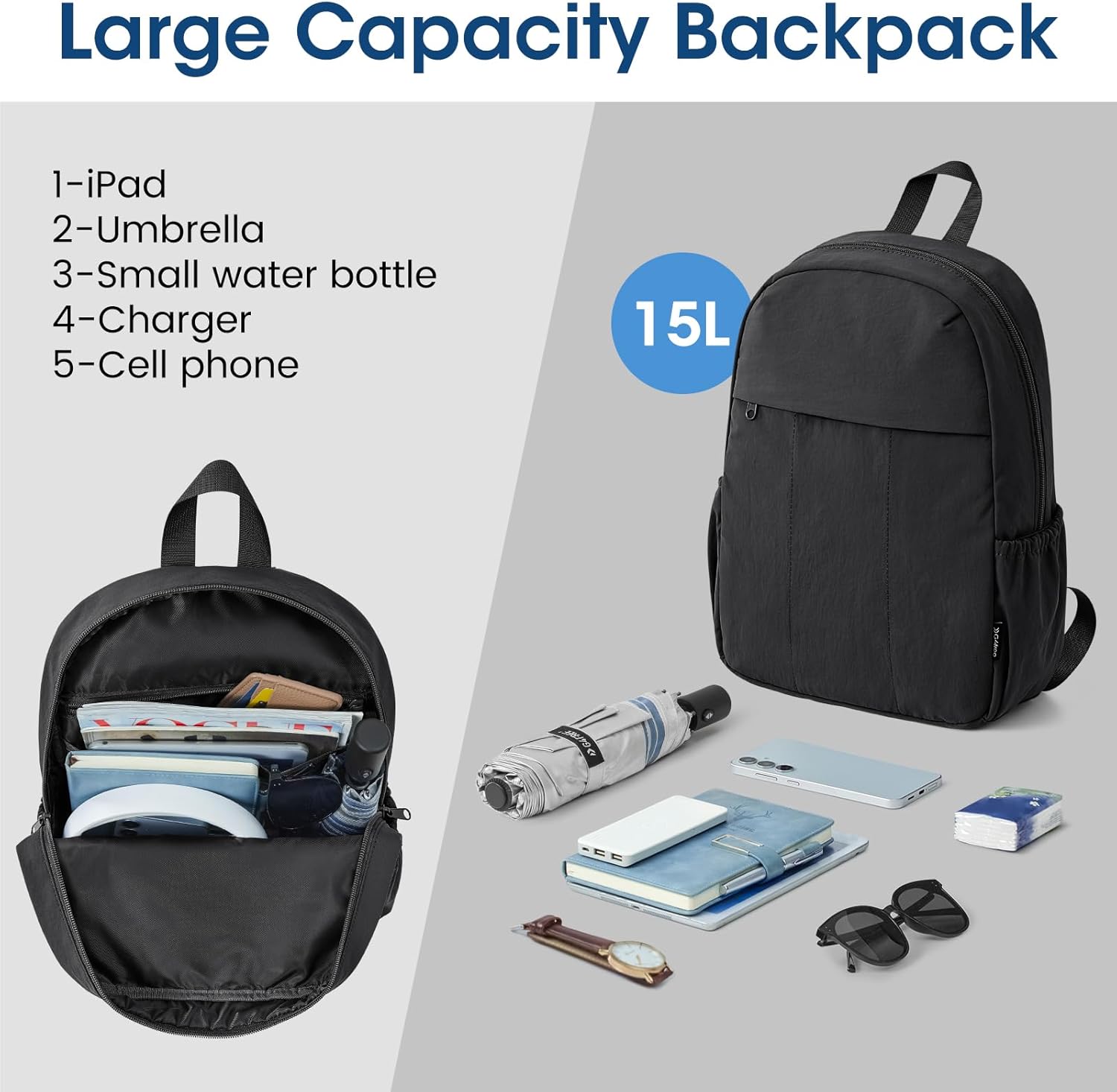 G4Free - G4Free Adjustable Mini Women Hiking Travel Backpack -TN24B435A