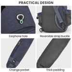 G4Free - G4Free Anti-Theft Canvas Sling Bag with USB Port -TN22B159C