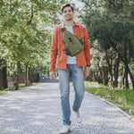 G4Free - G4Free Anti-Theft Canvas Sling Bag with USB Port -TN22B159C
