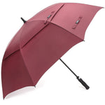 G4Free - G4Free Automatic Open Golf Umbrella Double Canopy Vented Stick Umbrellas -D02V638C