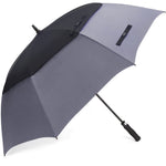 G4Free - G4Free Automatic Open Golf Umbrella Double Canopy Vented Stick Umbrellas -D02V638N
