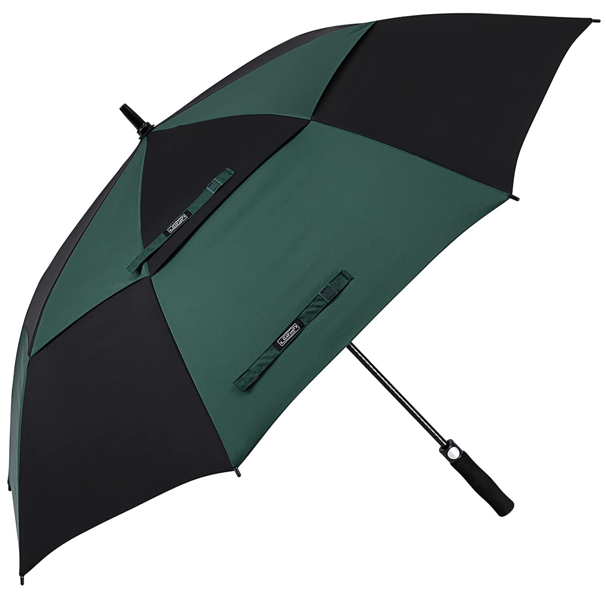 G4Free - G4Free Automatic Open Golf Umbrella Double Canopy Vented Stick Umbrellas -D02V638P