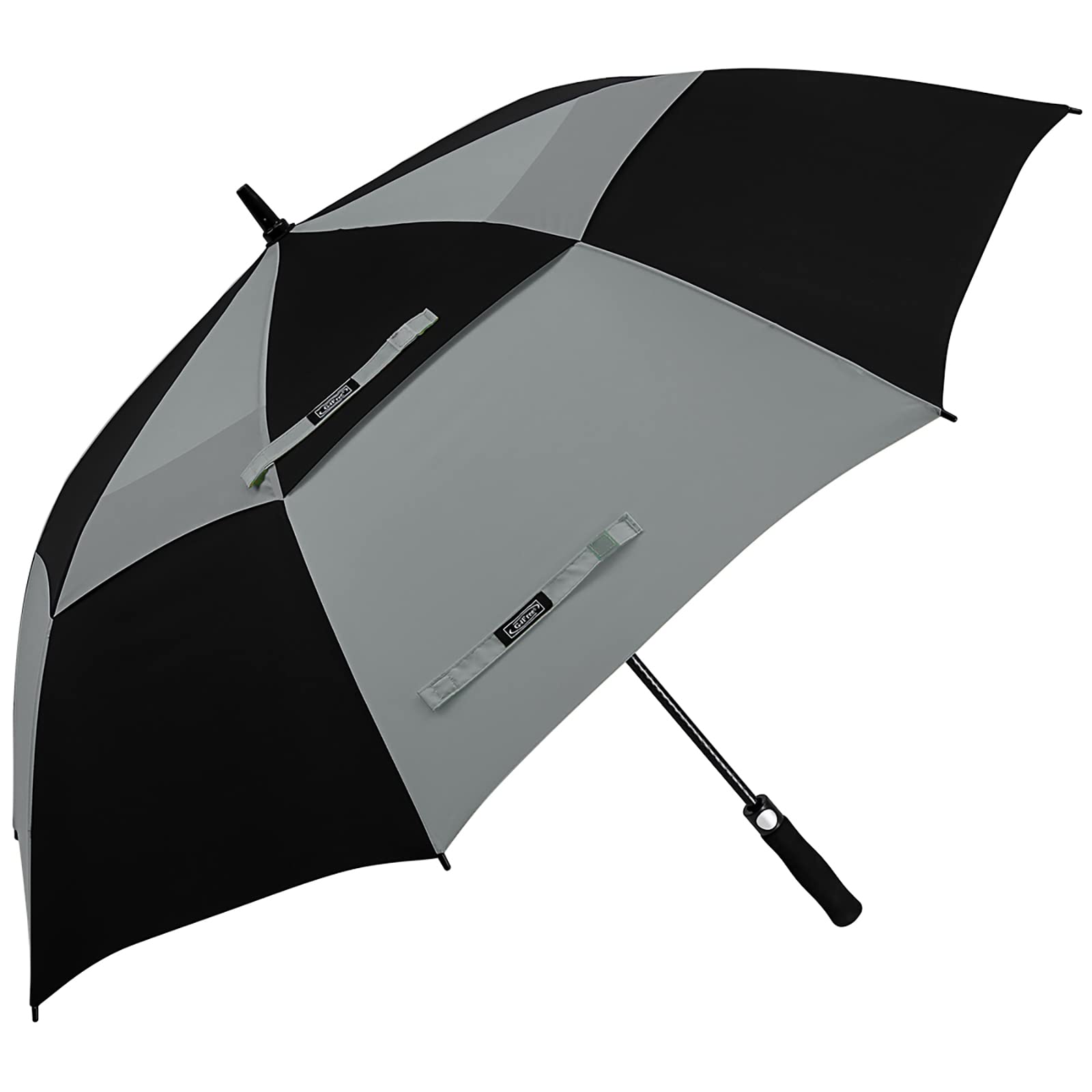 G4Free - G4Free Automatic Open Golf Umbrella Double Canopy Vented Stick Umbrellas -D02V638Q