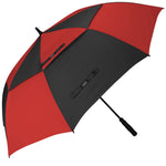 G4Free - G4Free Automatic Open Golf Umbrella Double Canopy Vented Stick Umbrellas -D02V638T