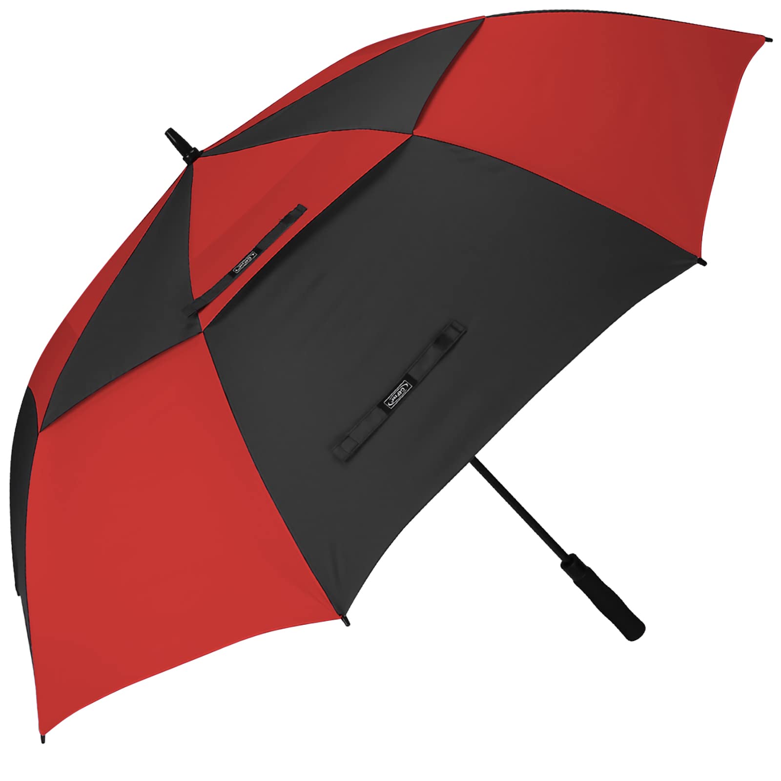 G4Free - G4Free Automatic Open Golf Umbrella Double Canopy Vented Stick Umbrellas -D02V638T