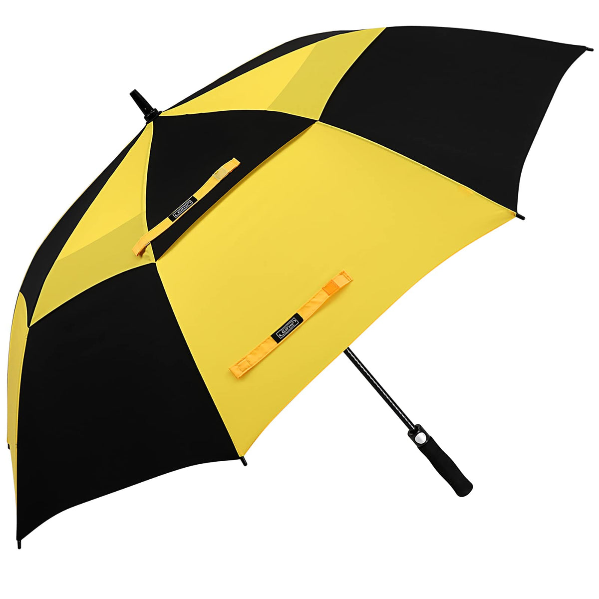 G4Free - G4Free Automatic Open Golf Umbrella Double Canopy Vented Stick Umbrellas -TN22A051A