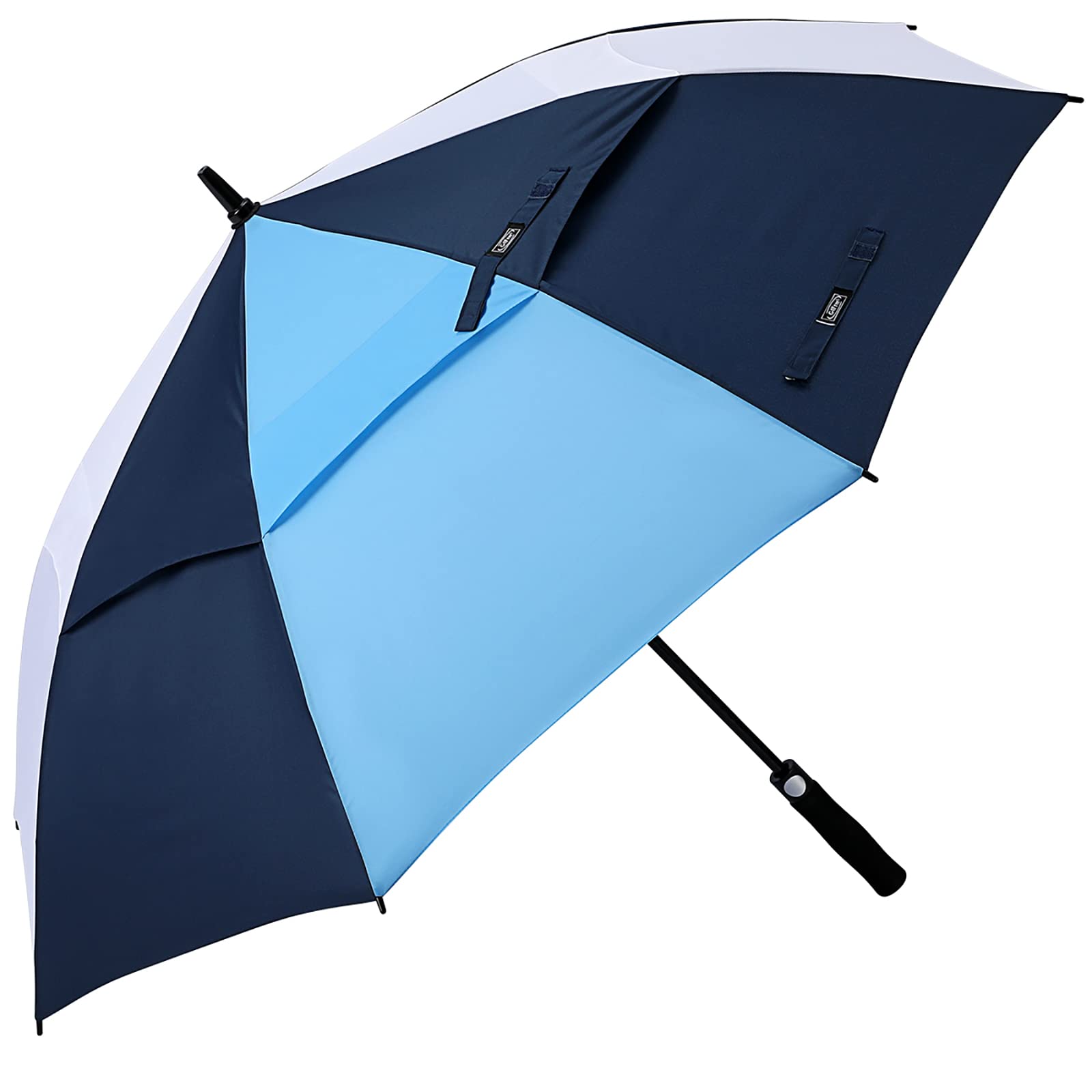 G4Free - G4Free Automatic Open Golf Umbrella Double Canopy Vented Stick Umbrellas -TN22A051A