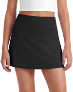 G4Free - G4Free BareFeel High Waisted Tennis Skirt for Girls with Built-in Shorts & Pockets -GF26HG932A001A-S