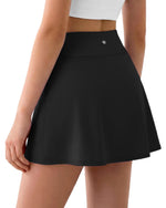 G4Free - G4Free BareFeel High Waisted Tennis Skirt for Girls with Built-in Shorts & Pockets -GF26HG932A001A-S