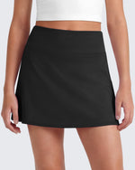 G4Free - G4Free BareFeel High Waisted Tennis Skirt for Girls with Built-in Shorts & Pockets -GF26HG932A001A-S
