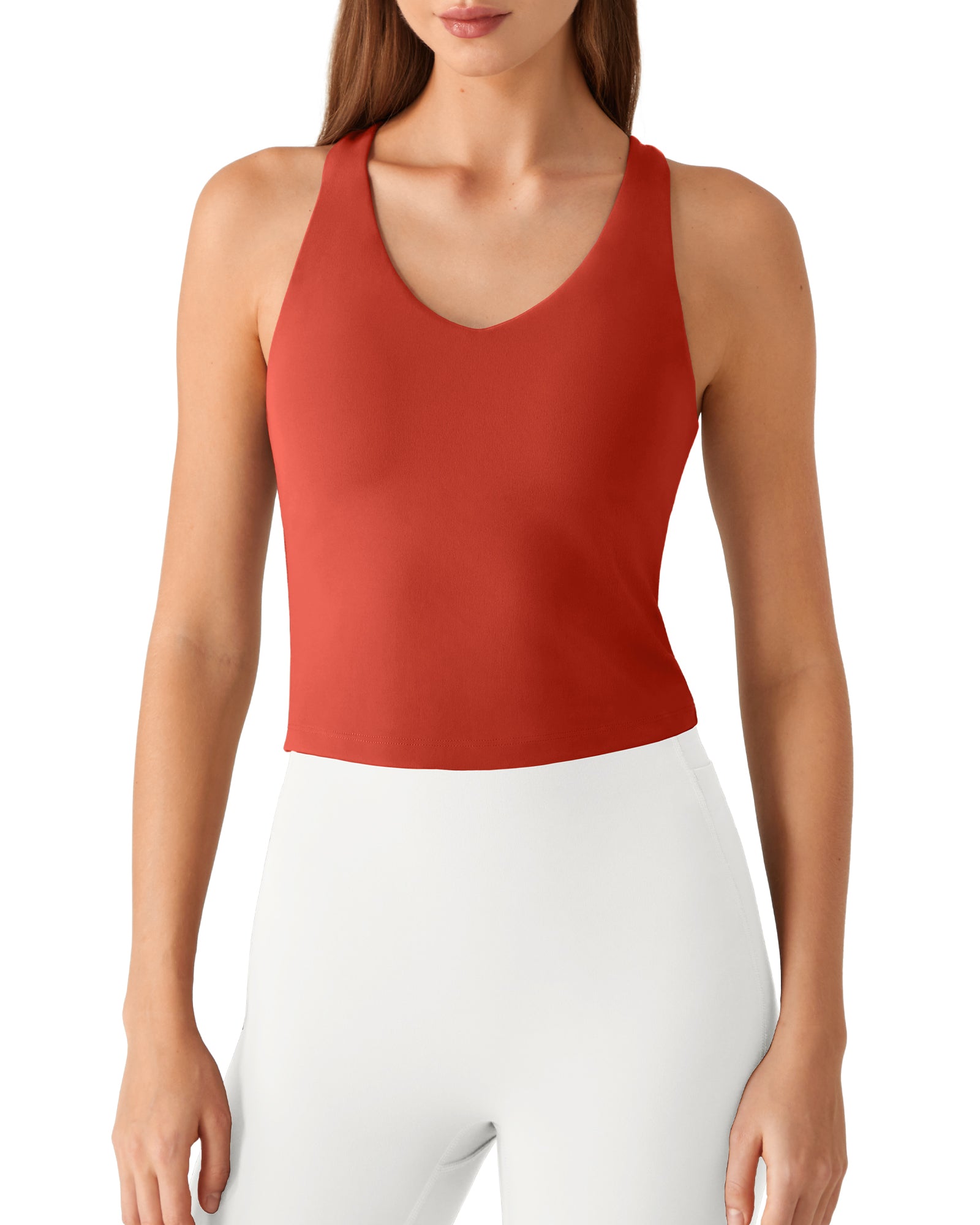 G4Free - G4Free BareFeel Racerback Tank Top with Removable Padded Bra -GF26L896A001A-S