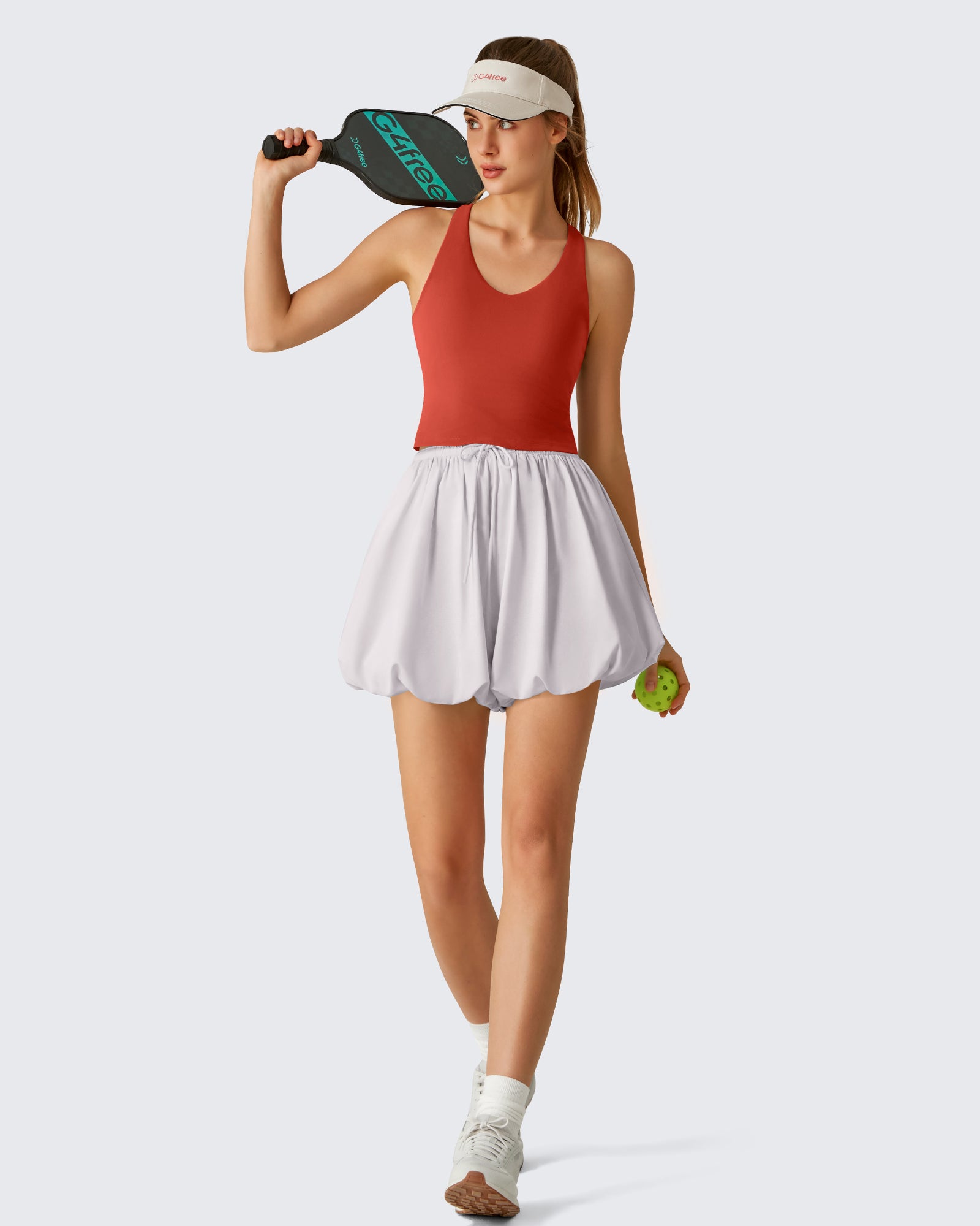G4Free - G4Free BareFeel Racerback Tank Top with Removable Padded Bra -GF26L896A001A-S