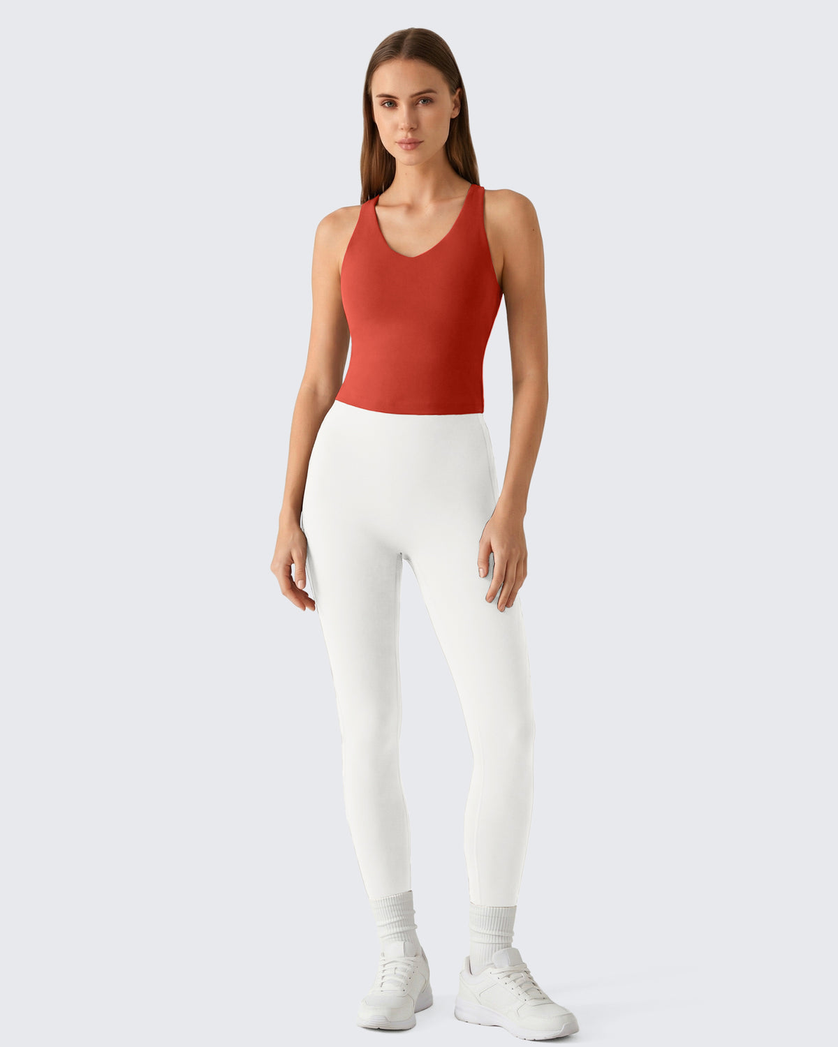 G4Free - G4Free BareFeel Racerback Tank Top with Removable Padded Bra -GF26L896A001A-S