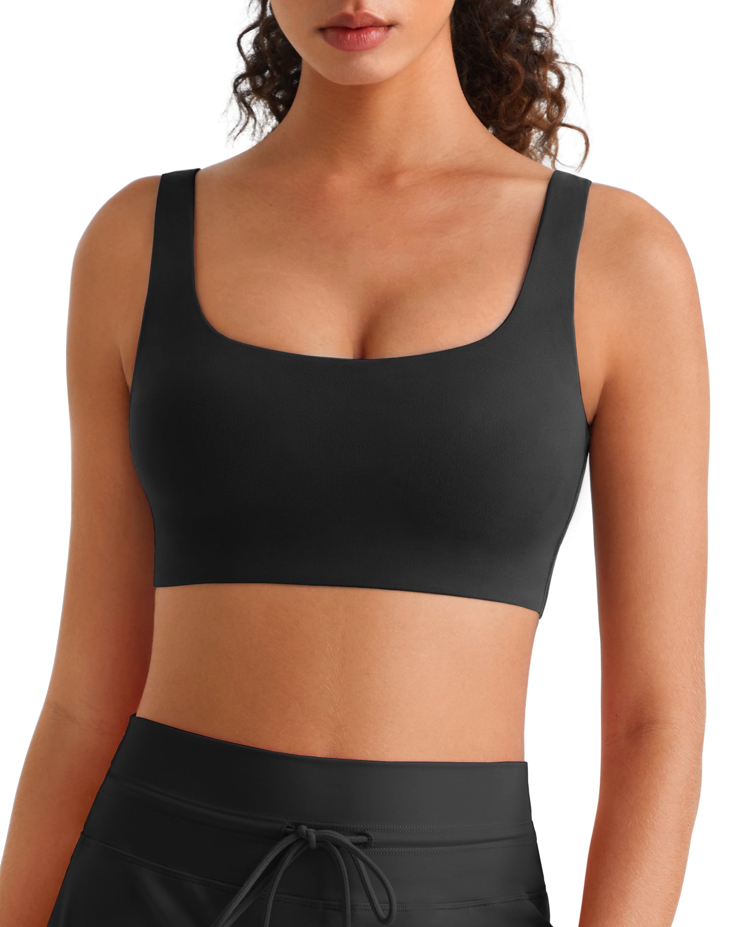 G4Free - G4Free BareFeel Square Neck Sports Bra – Non Padded U Back -GF26C965A001A-S