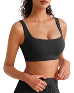 G4Free - G4Free BareFeel Square Neck Sports Bra – Non Padded U Back -GF26C965A001A-S