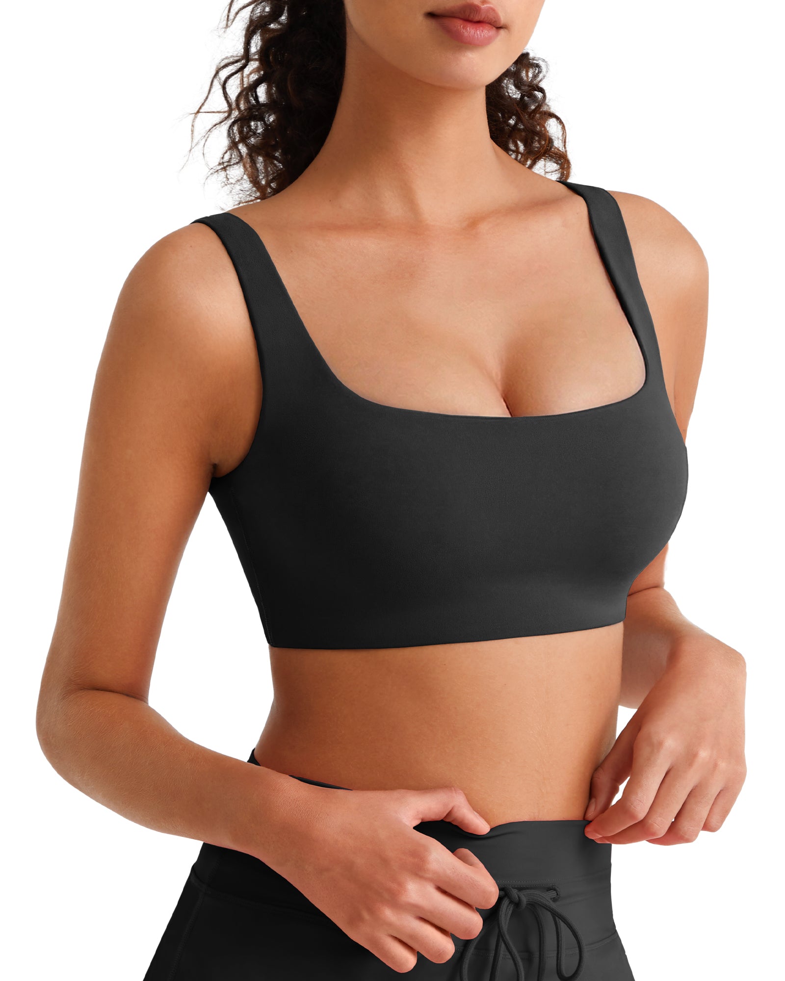 G4Free - G4Free BareFeel Square Neck Sports Bra – Non Padded U Back -GF26C965A001A-S
