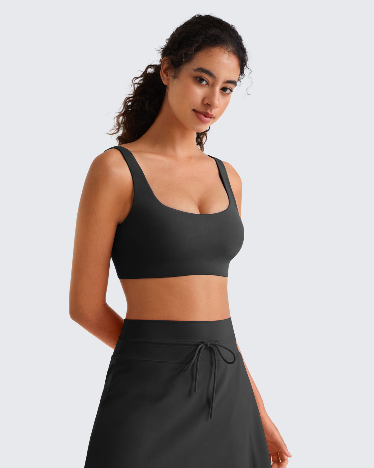 G4Free - G4Free BareFeel Square Neck Sports Bra – Non Padded U Back -GF26C965A001A-S