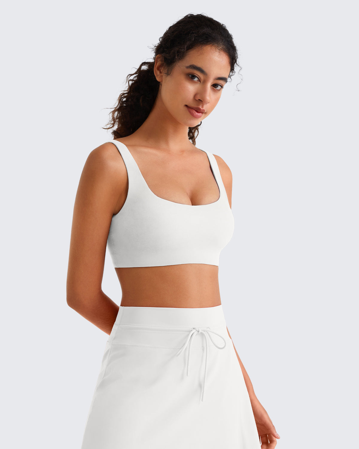 G4Free - G4Free BareFeel Square Neck Sports Bra – Non Padded U Back -GF26C965A001A-S