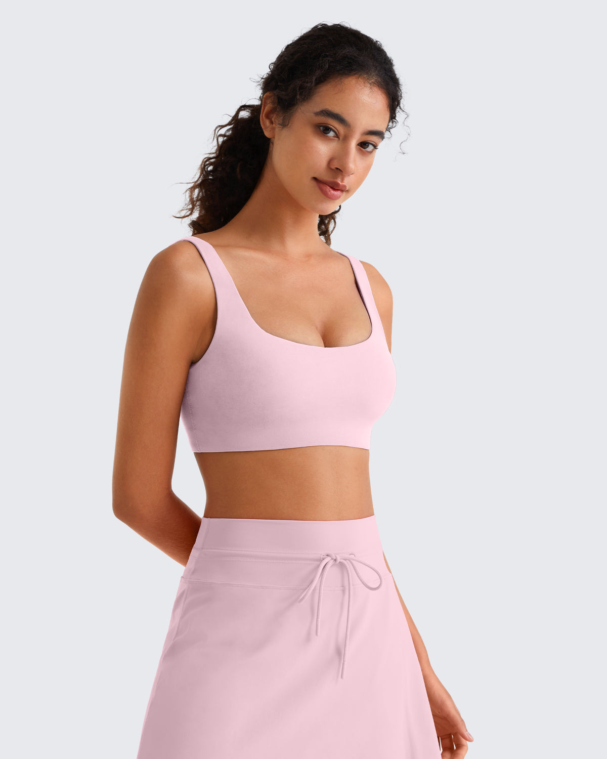 G4Free - G4Free BareFeel Square Neck Sports Bra – Non Padded U Back -GF26C965A001A-S