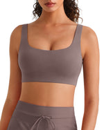 G4Free - G4Free BareFeel Square Neck Sports Bra – Non Padded U Back -GF26C965C007A-S
