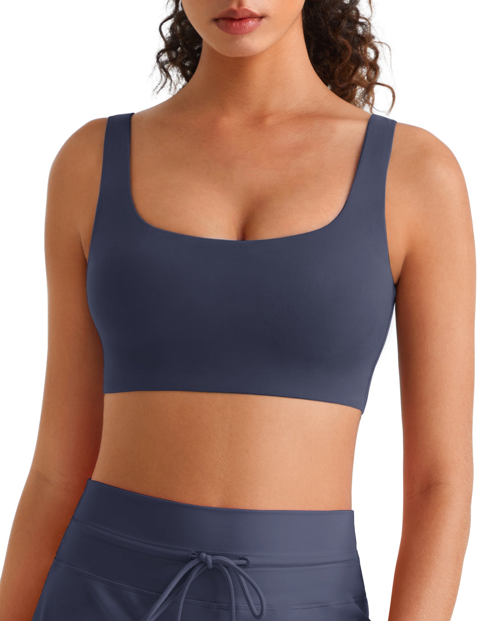 G4Free - G4Free BareFeel Square Neck Sports Bra – Non Padded U Back -GF26C965D019A-S