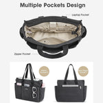 G4Free - G4Free Canvas with Pockets, Medium Size Crossbody Work Tote Bag -TN24B473A