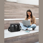 G4Free - G4Free Canvas with Pockets, Medium Size Crossbody Work Tote Bag -TN24B473A