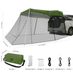 G4Free - G4Free Car Awning with Mosquito Net – Portable Tailgate Shade for Camping -GD21B002B