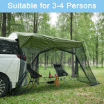 G4Free - G4Free Car Awning with Mosquito Net – Portable Tailgate Shade for Camping -GD21B002B