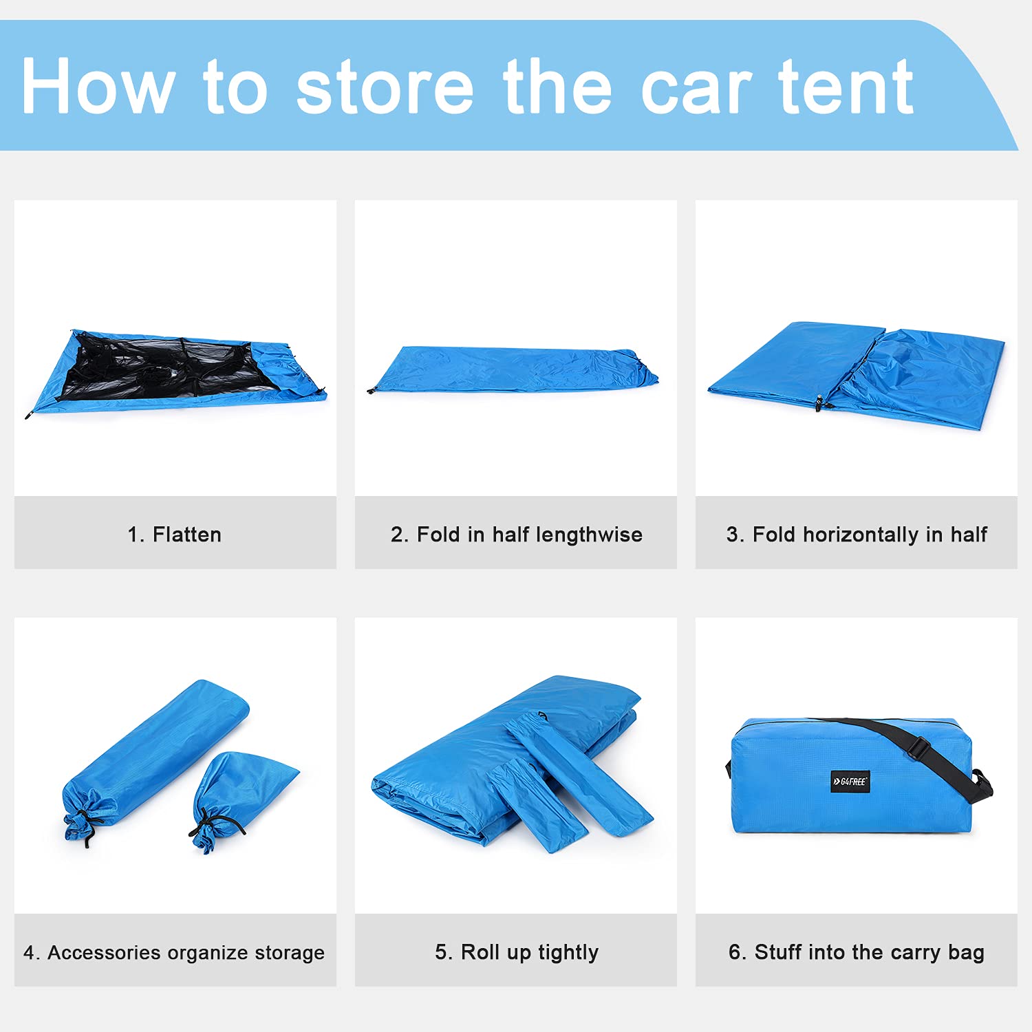 G4Free - G4Free Car Tent with Mosquito Net -YD21B002A