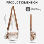 G4Free - G4Free Checkered Crossbody Bum Bag with Removable Pouch Lightweight -TN26B628A