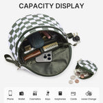 G4Free - G4Free Checkered Crossbody Bum Bag with Removable Pouch Lightweight -TN26B628A