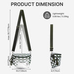 G4Free - G4Free Checkered Crossbody Bum Bag with Removable Pouch Lightweight -TN26B628A