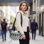 G4Free - G4Free Checkered Crossbody Bum Bag with Removable Pouch Lightweight -TN26B628A