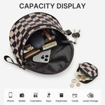 G4Free - G4Free Checkered Crossbody Bum Bag with Removable Pouch Lightweight -TN26B628A