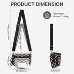 G4Free - G4Free Checkered Crossbody Bum Bag with Removable Pouch Lightweight -TN26B628A