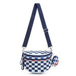 G4Free - G4Free Checkered Crossbody Bum Bag with Removable Pouch Lightweight -TN26B628A