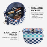 G4Free - G4Free Checkered Crossbody Bum Bag with Removable Pouch Lightweight -TN26B628A