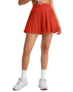 G4Free - G4Free Chillwhisp 14" Pleated Tennis Skirt with Inner Shorts Pocket -GF26H971A001A-S